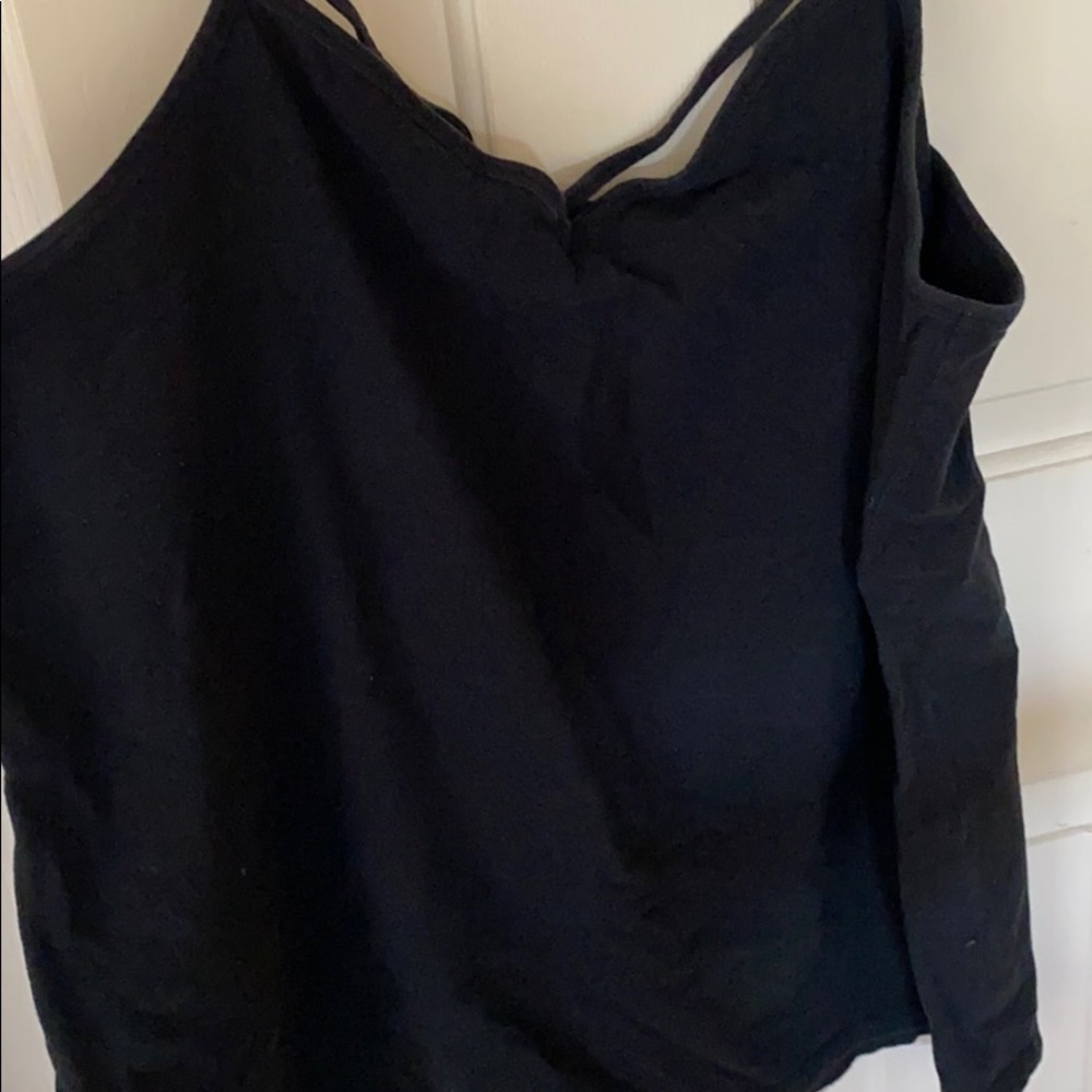 Black tank top
